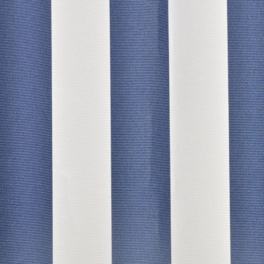 vidaXL Τεντόπανο Μπλε / Λευκό 500 x 300 εκ. από Καραβόπανο