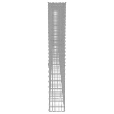 vidaXL Συρματοκιβώτιο Τοίχος 900x50x200cm Γαλβαν.Χάλυβας + Καλύμματα