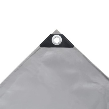 vidaXL Μουσαμάς Γκρι 2,5 x 3,5 μ. 650 γρ./μ.²
