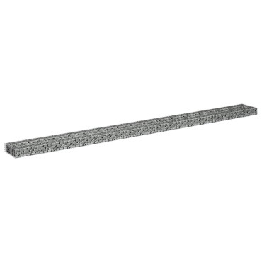vidaXL Συρματοκιβώτιο-Γλάστρα Υπερυψωμένη 360x30x10 εκ. Γαλβ. Χάλυβας