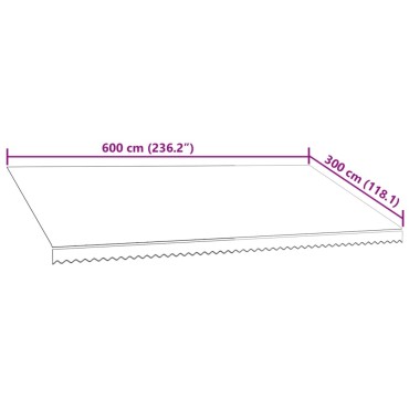 vidaXL Τεντόπανο Πορτοκαλί / Καφέ 600 x 300 εκ. από Καραβόπανο