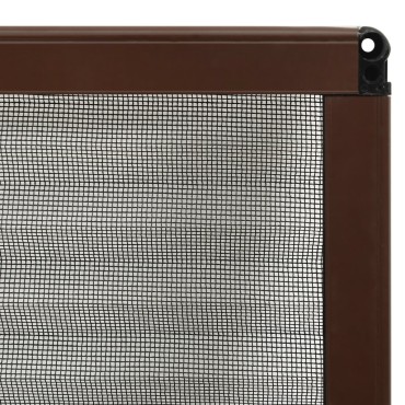 vidaXL Σήτα Παραθύρου Πλισέ Καφέ 80 x 120 εκ. από Αλουμίνιο