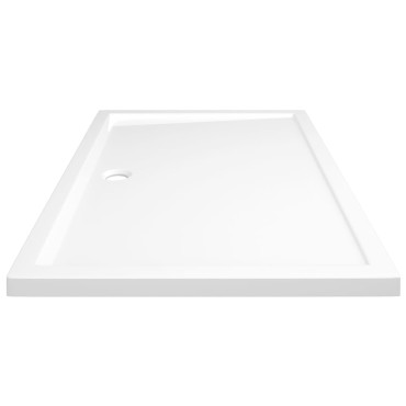 vidaXL Βάση Ντουζιέρας Ορθογώνια Λευκή 80 x 120 εκ. από ABS