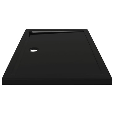 vidaXL Βάση Ντουζιέρας Ορθογώνια Μαύρη 80 x 110 εκ. από ABS