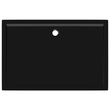 vidaXL Βάση Ντουζιέρας Ορθογώνια Μαύρη 80 x 120 εκ. από ABS