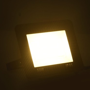 vidaXL Προβολέας LED Θερμό Λευκό 50 W
