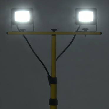 vidaXL Προβολέας LED με Τρίποδο Ψυχρό Λευκό 2 x 10 W