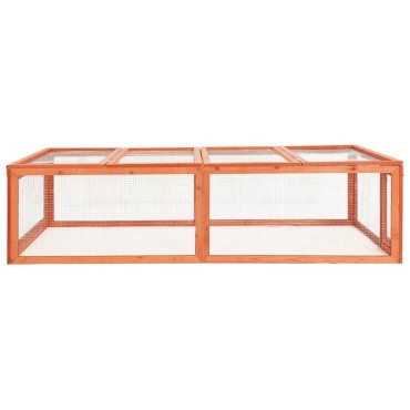 vidaXL Κλουβί Κουνελιών 183 x 90 x 46,5 εκ. από Μασίφ Ξύλο Ελάτης