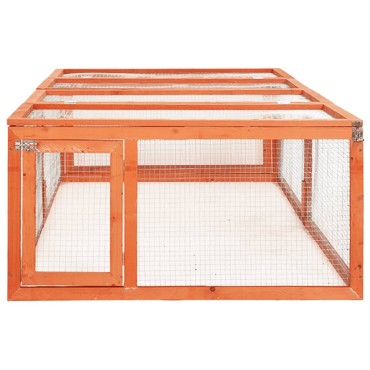 vidaXL Κλουβί Κουνελιών 183 x 90 x 46,5 εκ. από Μασίφ Ξύλο Ελάτης