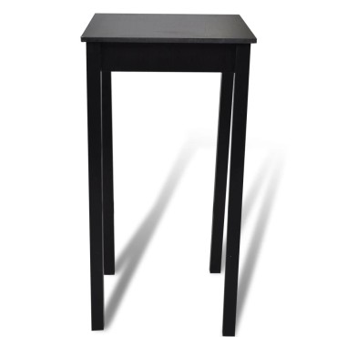 vidaXL Τραπέζι Μπαρ Μαύρο 55x55x107cm από MDF 1 τεμ.