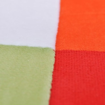 vidaXL Πολυθρόνα Cube με Σχέδιο Patchwork και Πόδια Χρωμίου Υφασμάτινη 85,5x63x74cm 1 τεμ.