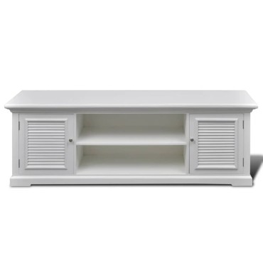 vidaXL Έπιπλο Τηλεόρασης Λευκό Ξύλινο 121x30,5x41,7cm