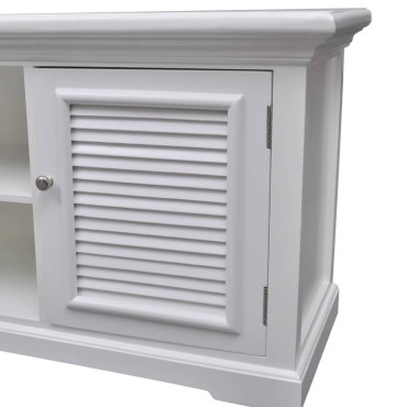 vidaXL Έπιπλο Τηλεόρασης Λευκό Ξύλινο 121x30,5x41,7cm