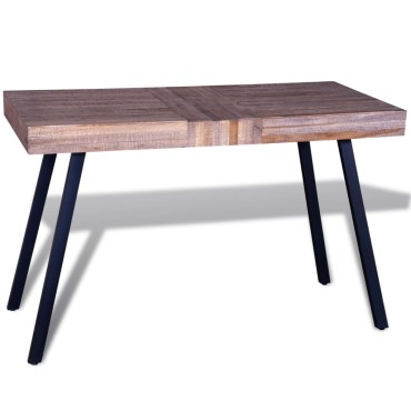 vidaXL Τραπέζι από Ανακυκλωμένο Ξύλο Teak 119x58x76cm 1 τεμ.