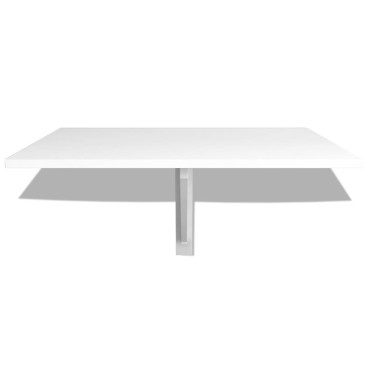 vidaXL Τραπέζι Τοίχου Πτυσσόμενο Λευκό 100x60cm 1 τεμ.