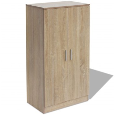 vidaXL Παπουτσοθήκη με 7 Ράφια Χρώμα Δρυς 55x35x108cm