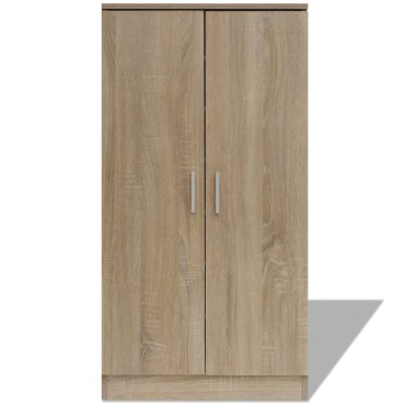vidaXL Παπουτσοθήκη με 7 Ράφια Χρώμα Δρυς 55x35x108cm