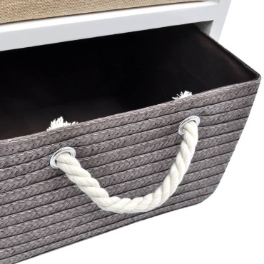 vidaXL Συρταριέρα με 4 Συρτάρια Ξύλινη 35x27x86cm 1 τεμ.