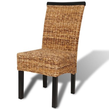 vidaXL Καρέκλες Τραπεζαρίας 2 τεμ. από Άμπακα / Μασίφ Ξύλο Μάνγκο 47x50x97cm