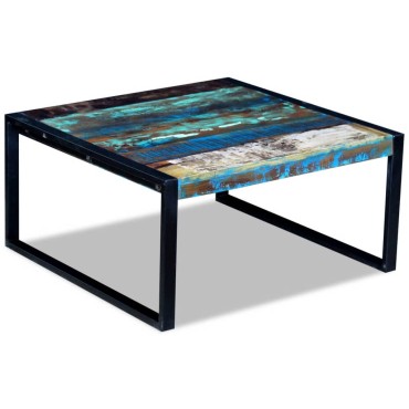 vidaXL Τραπεζάκι Σαλονιού 80x80x40cm από Μασίφ Ανακυκλωμένο Ξύλο 1 τεμ.
