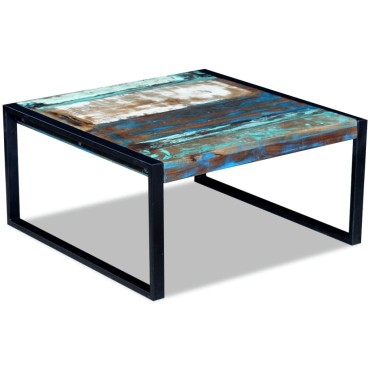 vidaXL Τραπεζάκι Σαλονιού 80x80x40cm από Μασίφ Ανακυκλωμένο Ξύλο 1 τεμ.