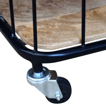 vidaXL Έπιπλο Τηλεόρασης 100x40x45cm από Μασίφ Ξύλο Μάνγκο