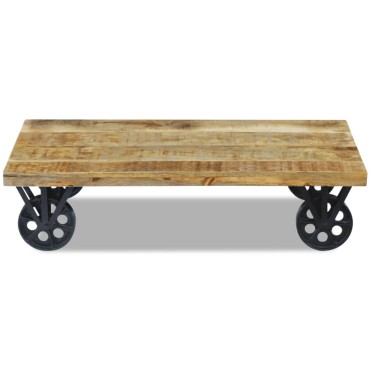vidaXL Τραπεζάκι Σαλονιού 120x60x30cm από Μασίφ Ξύλο Μάνγκο 1 τεμ.