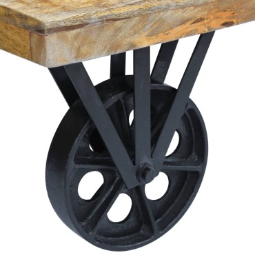vidaXL Τραπεζάκι Σαλονιού 120x60x30cm από Μασίφ Ξύλο Μάνγκο 1 τεμ.