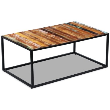 vidaXL Τραπεζάκι Σαλονιού 100x60x40cm από Μασίφ Ανακυκλωμένο Ξύλο 1 τεμ.