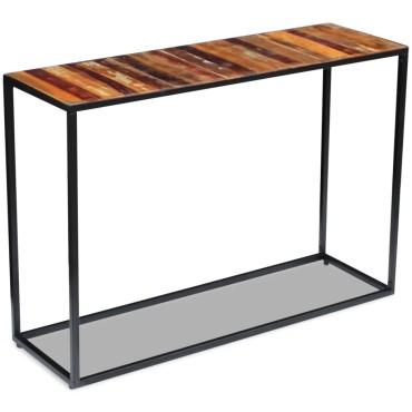 vidaXL Τραπέζι Κονσόλα 110x35x76cm από Μασίφ Ανακυκλωμένο Ξύλο 1 τεμ.