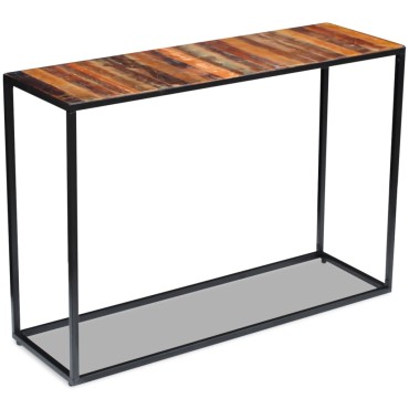 vidaXL Τραπέζι Κονσόλα 110x35x76cm από Μασίφ Ανακυκλωμένο Ξύλο 1 τεμ.