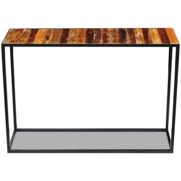 vidaXL Τραπέζι Κονσόλα 110x35x76cm από Μασίφ Ανακυκλωμένο Ξύλο 1 τεμ.