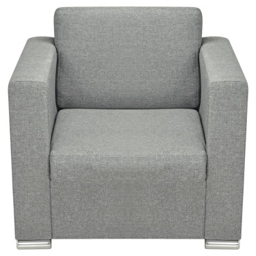 vidaXL Πολυθρόνα Ανοιχτό Γκρι Υφασμάτινη 82x73x78cm 1 τεμ.