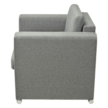 vidaXL Πολυθρόνα Ανοιχτό Γκρι Υφασμάτινη 82x73x78cm 1 τεμ.