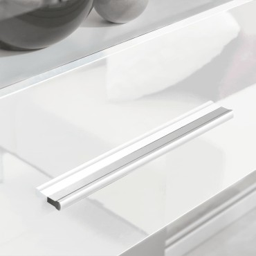 vidaXL Σύνθετο Τηλεόρασης με Φωτισμό LED 5 τεμ. Λευκό 240x40x195cm