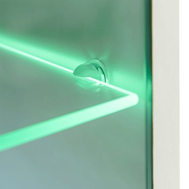 vidaXL Σύνθετο Τηλεόρασης με Φωτισμό LED 5 τεμ. Λευκό 240x40x195cm
