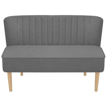 vidaXL Καναπές Ανοιχτό Γκρι 117x55,5x77cm Υφασμάτινος