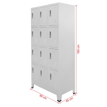 vidaXL Ντουλάπι ντουλαπιών 90x45x180cm με 12 Τμήματα 1 τεμ.