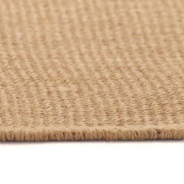 vidaXL Χαλί Φυσικό Χρώμα 80x130cm Γιούτα με Υπόστρωμα από Λάτεξ