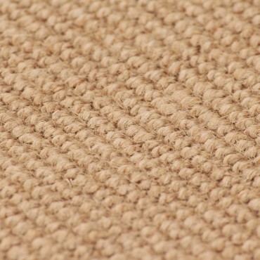 vidaXL Χαλί Φυσικό Χρώμα 140x200cm Γιούτα με Υπόστρωμα από Λάτεξ