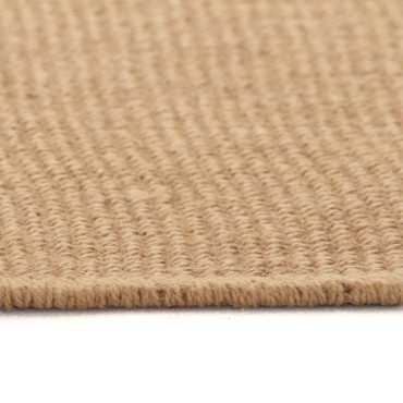 vidaXL Χαλί Φυσικό Χρώμα 140x200cm Γιούτα με Υπόστρωμα από Λάτεξ