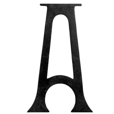 vidaXL Πόδια Πάγκου σε Σχήμα «A» με Αψιδωτή Βάση 2 τεμ. Χυτοσίδηρος 25x41cm