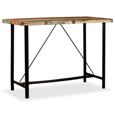 vidaXL Τραπέζι Μπαρ 150x70x107cm από Μασίφ Ανακυκλωμένο Ξύλο 1 τεμ.