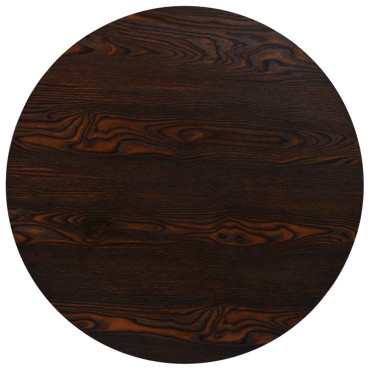 vidaXL Τραπέζι Bistro Στρογγυλό Σκούρο Σταχτί 80x75cm MDF / Ατσάλι 1 τεμ.