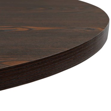 vidaXL Τραπέζι Bistro Στρογγυλό Σκούρο Σταχτί 80x75cm MDF / Ατσάλι 1 τεμ.