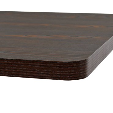 vidaXL Τραπέζι Bistro Τετράγωνο Σκούρο Σταχτί 80x80x75cm MDF/Ατσάλι 1 τεμ.