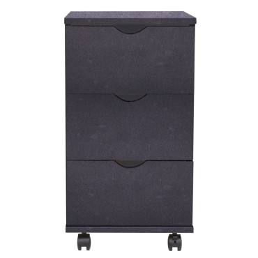 vidaXL Συρταριέρα Μαύρη 33x45x60cm 1 τεμ.