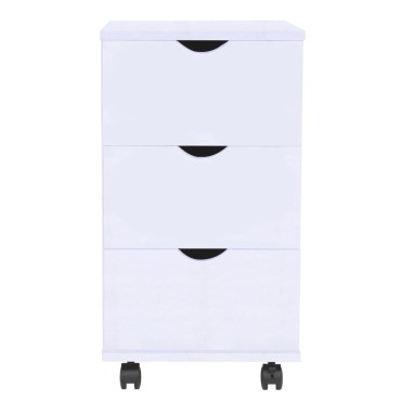 vidaXL Συρταριέρα Λευκή 33x45x60cm 1 τεμ.