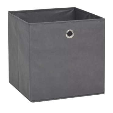 vidaXL Κουτιά Αποθήκευσης 4 τεμ. Γκρι 32x32x32 εκ. Ύφασμα Non-woven