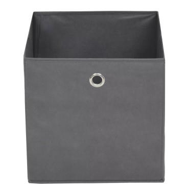 vidaXL Κουτιά Αποθήκευσης 4 τεμ. Γκρι 32x32x32 εκ. Ύφασμα Non-woven